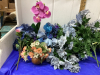 BOX W/ SILK FLOWERS AND WREATHS - 2