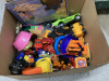 BOX OF KIDS TOYS - SLIP & SLIDE, TRUCKS & CARS, - 2