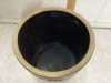 TWO TONE POTTERY CROCK - UNMARKED - 2