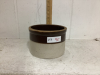 TWO TONE POTTERY CROCK