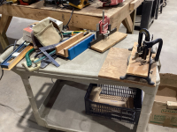 BOX OF SHOP TOOLS + SUPPLY