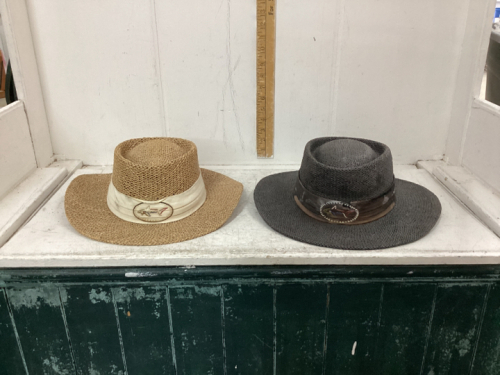 SET OF TWO FEDORA STYLE HATS