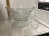 PEDESTAL PUNCH BOWL SET -GLASS - 2