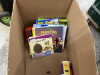 BOX OF MISC KIDS TOYS, BACKPACK, STUFFIES, BOOKS - 4