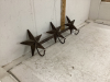 CAST STAR DECOR PIECE W/ HOOKS - 2