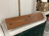 WOOD PLATE RAIL SHELF W/ HOOKS - 3