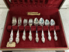 ONEIDA SILVERWARE IN WOOD CASE - SILVERPLATE - 2