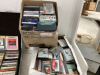 (2) BOXES & CASE W/ A LARGE AMOUNT OF CASSETTE TAPES & A FEW 8-TRACKS - 3