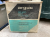 ARGUS SLIDE PROJECTOR & (2) METAL STORAGE CONTAINERS - 5