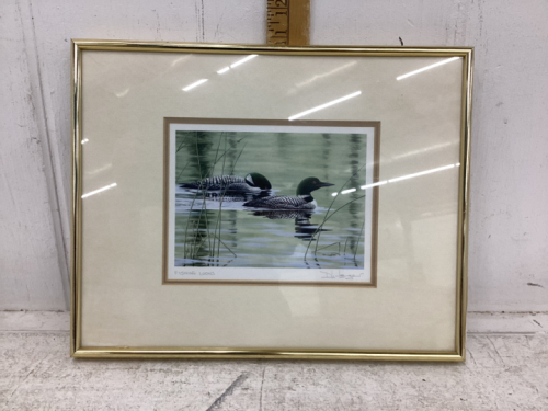 “FISHING LOONS” PRINT BY DON LI-LEGER