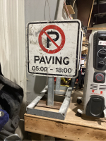 2 NO PARKING SIGNS