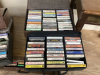 ROLLING CABINET W/ (4) CASES OF CASSETTE TAPES - 2