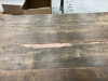 LARGE WOOD TABLE W/ METAL FRAME - 4