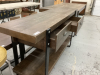 WOOD BUFFET W/ METAL FRAME - 3