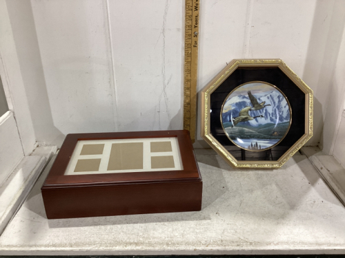 PICTURE BOX & CANADIAN GOOSE COLLECTOR PLATE