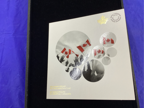 ROYAL CANADIAN MINT 50TH ANNIVERSARY OF CANADIAN FLAG COIN