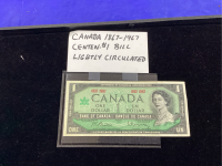 1967 CANADIAN CENTENNIAL ONE DOLLAR BILL