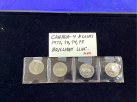 CANADA 4 - ONE DOLLAR COINS