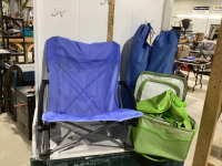 (3) OUTBOUND BEACH CHAIRS & COOLER BAGS