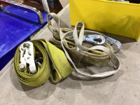 TUB OF 6’ SLING, LANYARD, RATCHET STRAP, PIPE TAPE