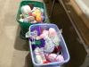 SHELF 6: LARGE AMOUNT OF CROCHET COTTON YARN - IN (4) GOOD TOTES - 2