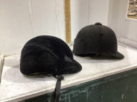 (2) ENGLISH RIDING HELMETS