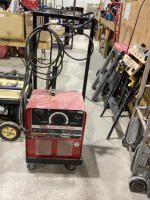 LINCOLN ELECTRIC AC/DC WELDER WITH CABLES AND CART