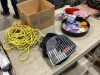 BOX W/TANK SUPPORT RING, TOQUES, ROPE, TRAILER LIGHTS