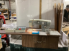 SEWING MACHINE IN CABINET, ACCESSORIES & SEWING NOTIONS