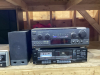 STEREO COMPONENTS - RECEIVER/TUNER , CASSETTE PLAYER, 8 TRACK PLAYER + 4 SPEAKERS - 3