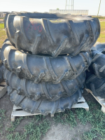 Stack of four pivot tires