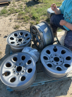 Four steel rims