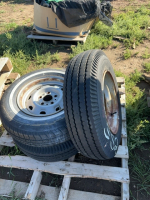 Stack of 314 and 14 1/2 inch tires