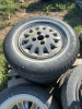 Pallet of eight car tires on rims - 2