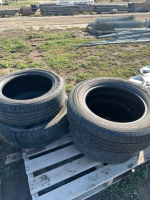 Pallet of four mixed tires