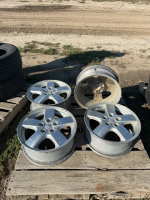 Set of four dodge aluminum rims