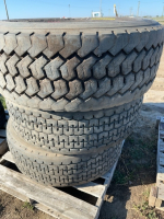 Three transport tires