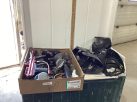 PAINTBALL MASKS, GUNS, CARTRIDGES, HOPPERS