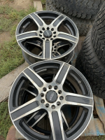 Four black aluminum rims 18 inch