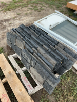 Pallet of plastic rock siding