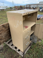 Folding table and cabinet