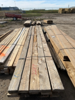 Bundle of rough 2 x 6 corral lumber