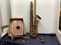 (2) INSTRUMENTS FOR PARTS - SAXOPHONE & A GUITAR