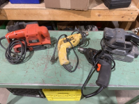 Box of corded, hand tools