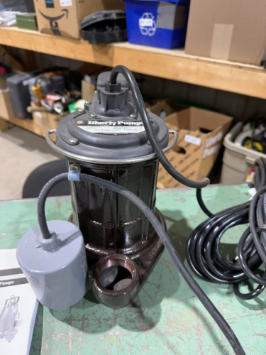 Unused liberty sump pump