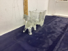 VINTAGE GLASS HORSE & CART (CANDY DISH) - 2
