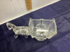 VINTAGE GLASS HORSE & CART (CANDY DISH) - 3