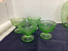 COLLECTION OF GREEN DEPRESSION GLASSWARE - 4