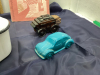 (2) VINTAGE AVON PERFUME BOTTLES, ENAMEL PAN & "THINK & DO" BOOKS - 2
