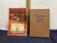 (2) OLD VETERINARY BOOKS